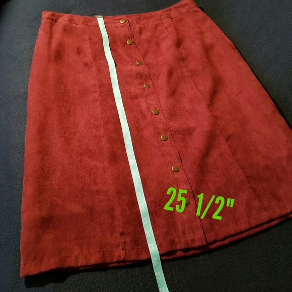 Croft&Barrow Button Front Skirt - Picture 4 of 7